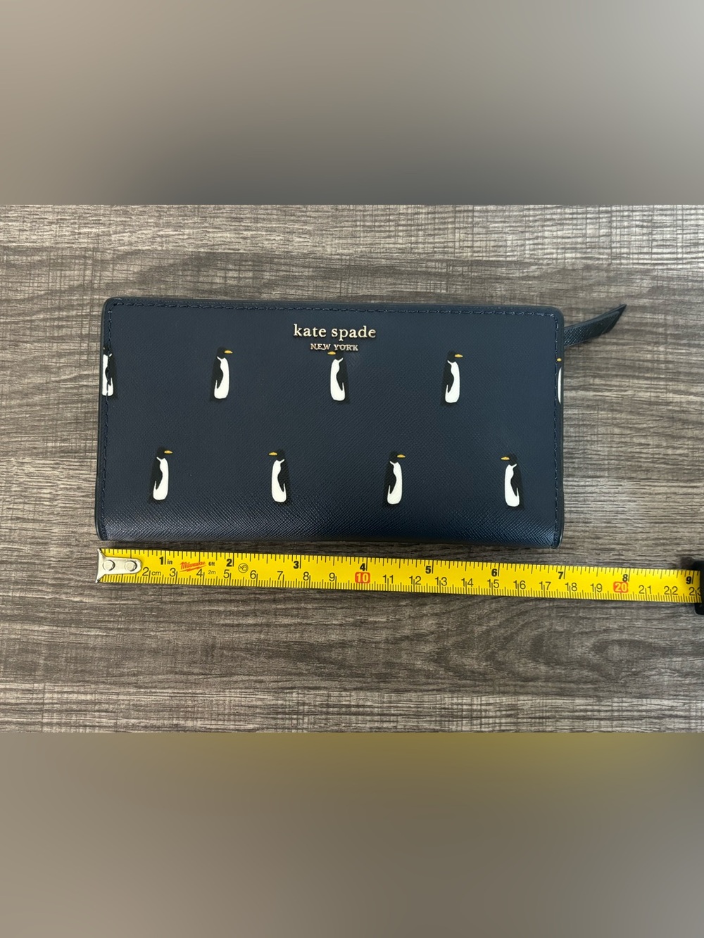 Kate Spade New York Cameron Penguin 🐧 Large Slim Bifold Wallet - Picture 10 of 11